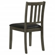 Pemberly Row 5-piece Square Dining Table and 4 Chairs Set in Charcoal