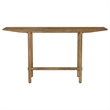 Pemberly Row Slim Solid Wood Entryway Console Table in Natural Mango