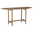 Pemberly Row Slim Solid Wood Entryway Console Table in Natural Mango