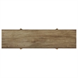 Pemberly Row Slim Solid Wood Entryway Console Table in Natural Mango