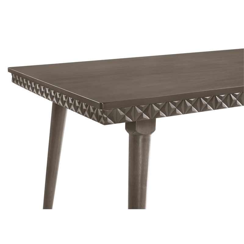 Pemberly Row 5-piece 59-inch Rectangular Dining Set in Dark Brown