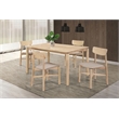 Pemberly Row 5-piece 59-inch Rectangular Wood Dining Set in White Washed