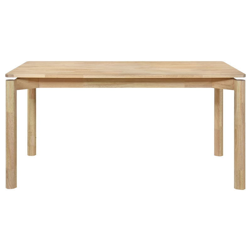Pemberly Row 5-piece 59-inch Rectangular Wood Dining Set in White Washed