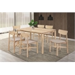 Pemberly Row 7-piece 59-inch Rectangular Wood Dining Set in White Washed