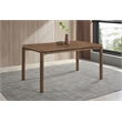 Pemberly Row 59-inch Rectangular Solid Wood Dining Table in Natural Walnut