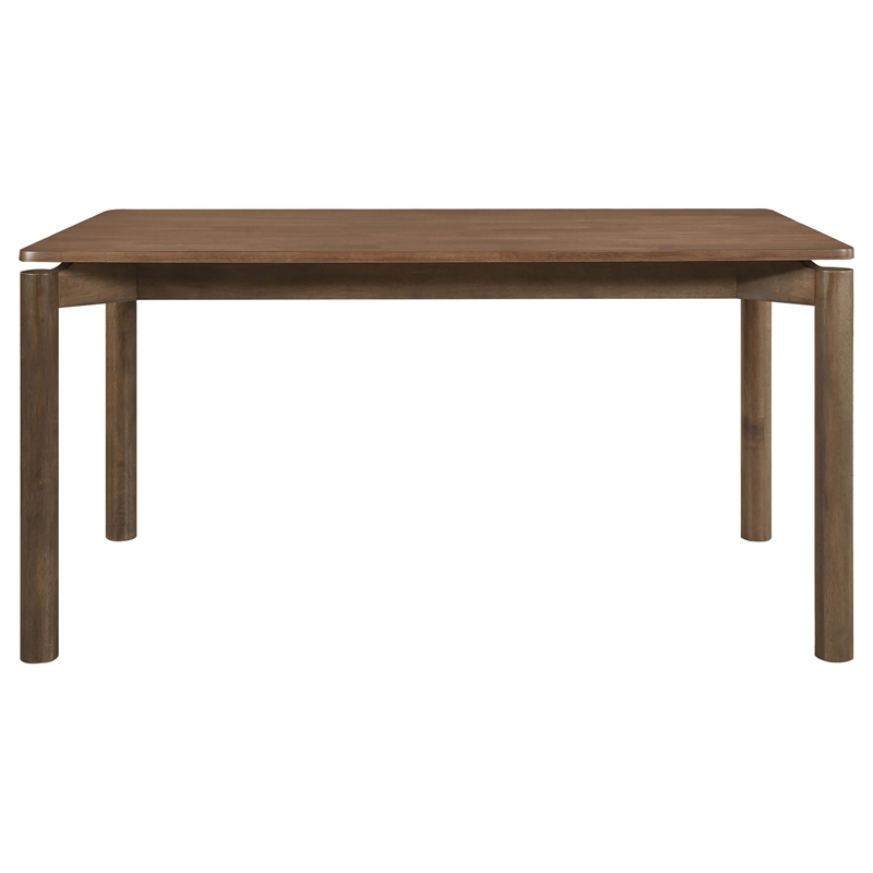 Pemberly Row 59-inch Rectangular Solid Wood Dining Table in Natural Walnut