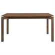 Pemberly Row 59-inch Rectangular Solid Wood Dining Table in Natural Walnut