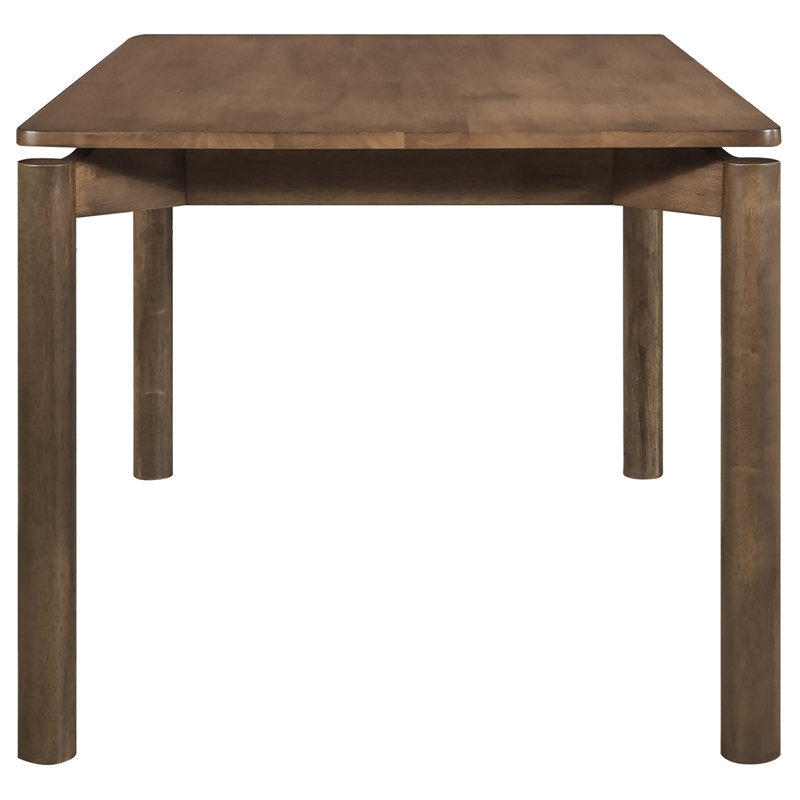 Pemberly Row 59-inch Rectangular Solid Wood Dining Table in Natural Walnut