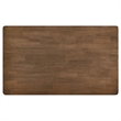 Pemberly Row 59-inch Rectangular Solid Wood Dining Table in Natural Walnut