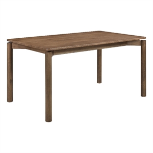 Pemberly Row 59-inch Rectangular Solid Wood Dining Table in Natural Walnut