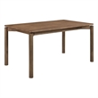 Pemberly Row 59-inch Rectangular Solid Wood Dining Table in Natural Walnut
