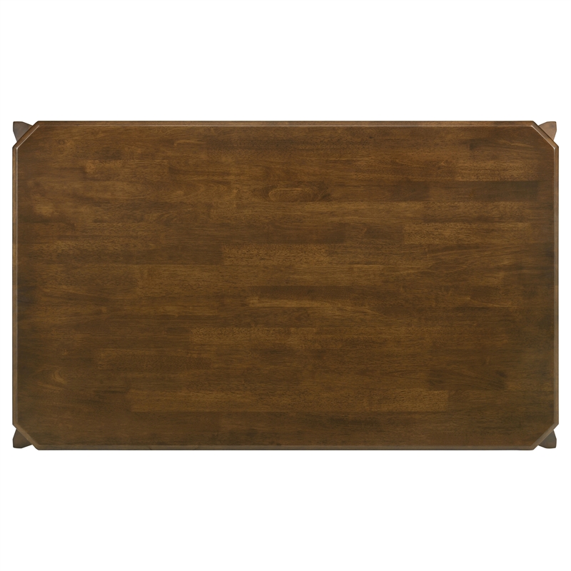 Pemberly Row 59-inch Rectangular Wood Dining Table in Dark Brown
