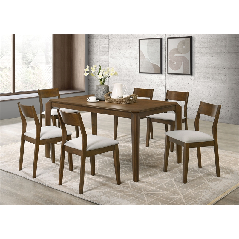 Pemberly Row 59-inch Rectangular Wood Dining Table in Dark Brown