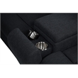 Pemberly Row Upholstered Power Reclining Sectional Sofa in Steel Gray