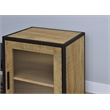 Pemberly Row Shoe Storage Entryway Bench with Cabinet in Brown and Black