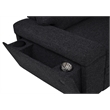Pemberly Row Sleeper Sectional with Speaker and Storage Chaise in Black