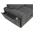 Pemberly Row Sleeper Sectional with Speaker and Storage Chaise in Gray