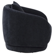 Pemberly Row Chenille Upholstered Swivel Accent Chair in Navy