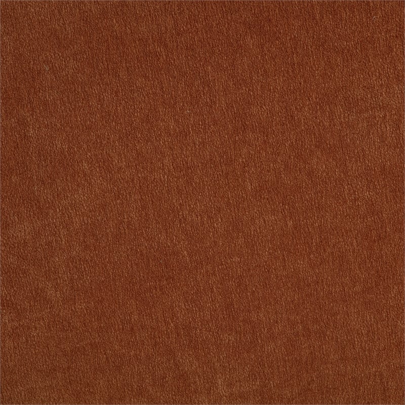 Pemberly Row Chenille Upholstered Swivel Accent Chair in Burnt Orange