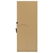 Pemberly Row 1-Drawer Lighted Full-Length Floor Glass Mirror in Brown