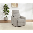 Pemberly Row Upholstered Fabric Power Lift Recliner Chair in Taupe