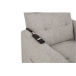 Pemberly Row Upholstered Fabric Power Lift Recliner Chair in Taupe