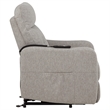Pemberly Row Upholstered Fabric Power Lift Recliner Chair in Taupe