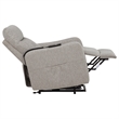 Pemberly Row Upholstered Fabric Power Lift Recliner Chair in Taupe