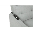 Pemberly Row Upholstered Fabric Power Lift Recliner Chair in Light Gray