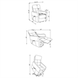 Pemberly Row Upholstered Fabric Power Lift Recliner Chair in Light Gray