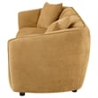 Pemberly Row Contemporary Fabric Upholstered Sofa in Mustard Yellow