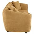 Pemberly Row Contemporary Fabric Upholstered Sofa in Mustard Yellow