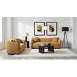 Pemberly Row 2-Piece Fabric Upholstered Sofa Set in Mustard Yellow