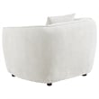 Pemberly Row Contemporary Fabric Upholstered Accent Chair in Sand