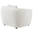 Pemberly Row Contemporary Fabric Upholstered Accent Chair in Sand