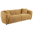 Pemberly Row 3-Piece Fabric Upholstered Sofa Set in Mustard Yellow