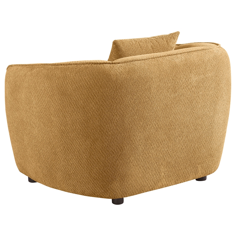 Pemberly Row 3-Piece Fabric Upholstered Sofa Set in Mustard Yellow