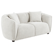 Pemberly Row Contemporary 2-Piece Fabric Upholstered Sofa Set in Sand