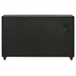 Pemberly Row 8-Drawer Velvet Upholstered LED Dresser in Black