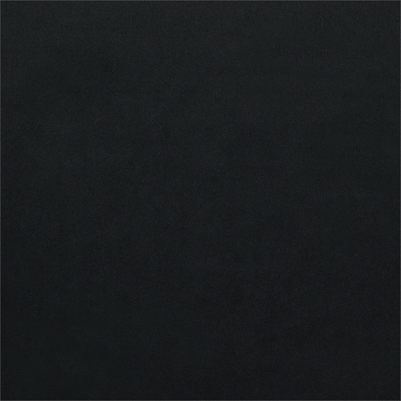 Pemberly Row 2-Drawer Velvet Upholstered LED Nightstand with USB in Black