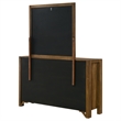 Pemberly Row 8-Drawer Wood Dresser and Mirror Set in Warm Brown