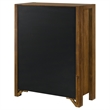 Pemberly Row 5-Drawer Transitional Wood Chest of Drawers in Warm Brown