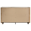 Pemberly Row 6-Drawer Sinter Stone Top Wood Dresser in Light Oak