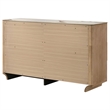 Pemberly Row 6-Drawer Sinter Stone Top Wood Dresser in Light Oak