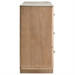 Pemberly Row 6-Drawer Sinter Stone Top Wood Dresser in Light Oak