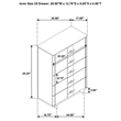 Pemberly Row 5-Drawer Sinter Stone Top Chest of Drawers in Light Oak