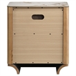 Pemberly Row 2-Drawer Nightstand with Sintered Stone Top in Light Oak