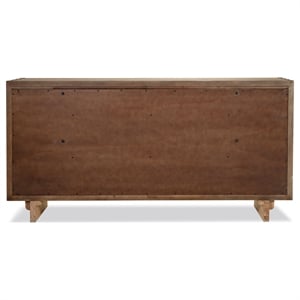 Pemberly Row 9-Drawer Live-Edge Rustic Wood Dresser in Weathered Oak