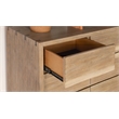 Pemberly Row 9-Drawer Rustic Wood Dresser with Mirror in Weathered Oak