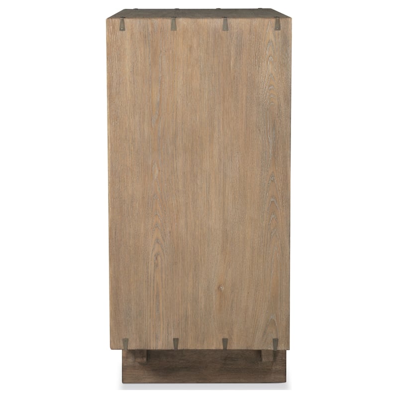 Pemberly Row 4-Drawer Rustic Wood Chest of Drawers in Weathered Oak